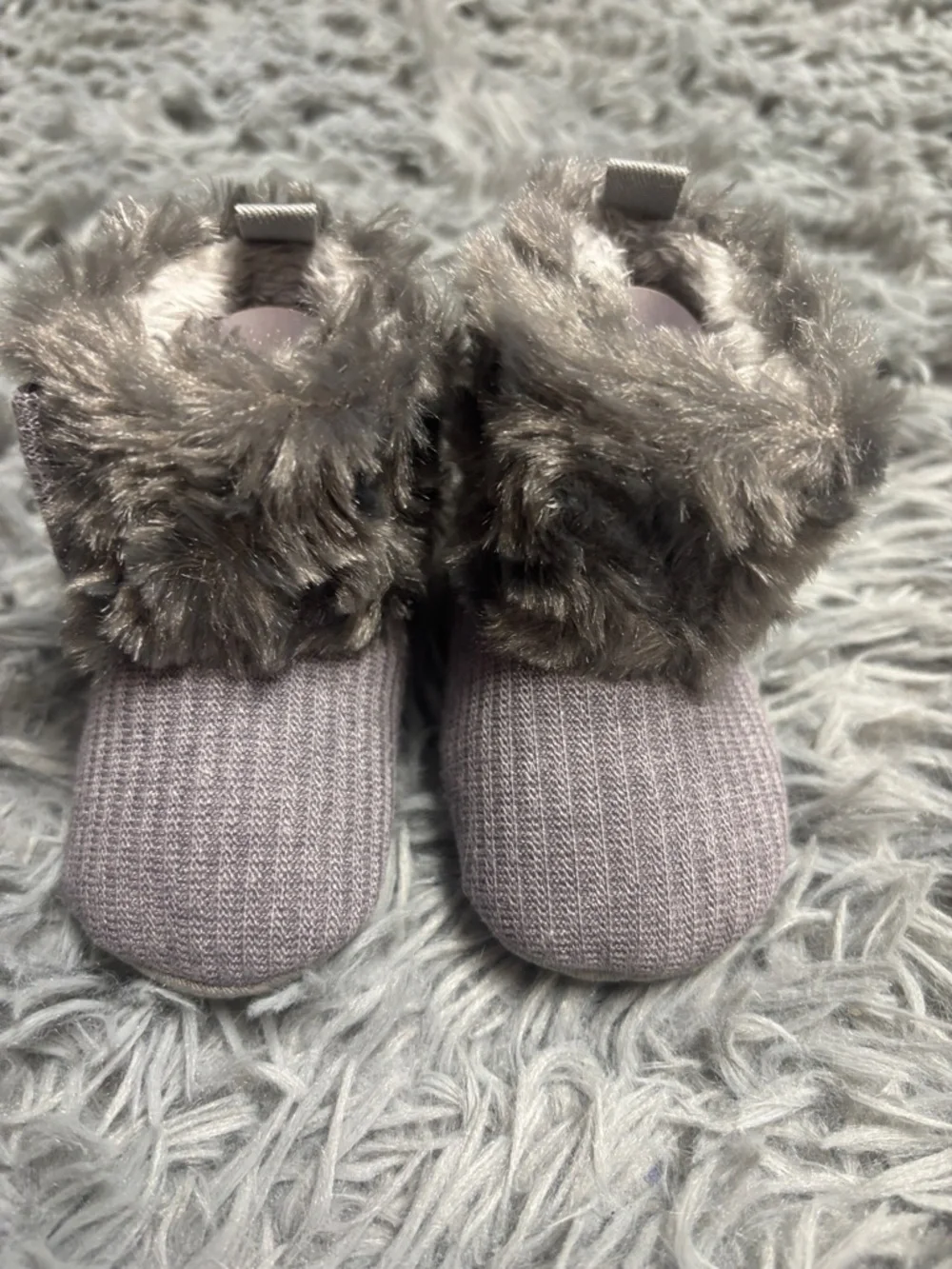New Faux Fur Baby Booties